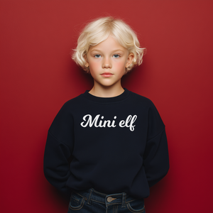 Karácsonyi családi felirat csomag  Mama Elf, Mini Elf, Papa Claus fekete design + ajándék matricaív - művészet - grafika & illusztráció - digitális - Meska.hu