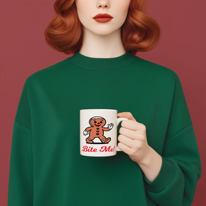 Mézi  Bite Me! retró mézeskalács figura design színes és fekete változatban ZIP / SVG, PNG, PDF, JPG, DXF, TIFF - művészet - grafika & illusztráció - digitális - Meska.hu