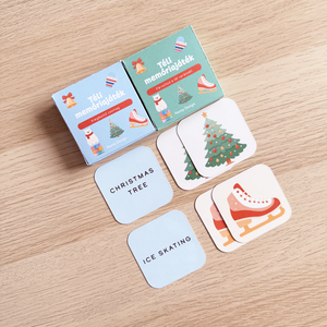 Téli tematikájú memóriakártya csomag  18 pár - játék & sport - készségfejlesztő és logikai játék - memória játékok - Meska.hu