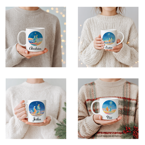 Névre szóló József és Mária bögre  4 minta közül választható, Otthon & Életmód, Konyhafelszerelés, tálalás, Tálalás, Bögre & Csésze, Fotó, grafika, rajz, illusztráció, Decoupage, transzfer és szalvétatechnika, MESKA