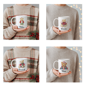 Névre szóló Fiú Teddy maci bögre  4 minta közül választható, Otthon & Életmód, Konyhafelszerelés, tálalás, Tálalás, Bögre & Csésze, Fotó, grafika, rajz, illusztráció, Decoupage, transzfer és szalvétatechnika, MESKA