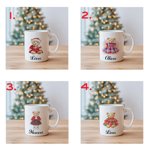 Névre szóló Lány Teddy maci bögre 4 minta közül lehet választani. - otthon & életmód - konyhafelszerelés, tálalás - tálalás - bögre & csésze - Meska.hu