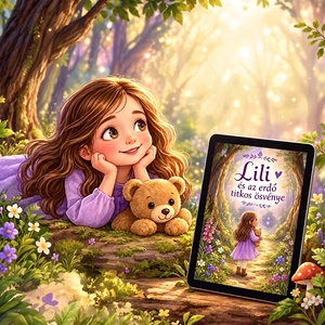 Lili és az erdő titkos ösvénye � Letölthető illusztrált mesekönyv (PDF, EPUB) + 5 db ajándék színező - Meska.hu