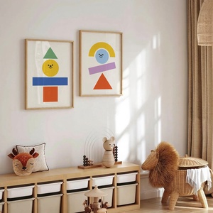 Színek és formák - 2 db digitális plakát , Baba - mama, Babaszoba dekoráció, Babaszoba kép, Fotó, grafika, rajz, illusztráció, MESKA