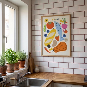 Piac - digitális plakát 8 méretben - otthon & életmód - dekoráció - kép & falikép - plakát - Meska.hu