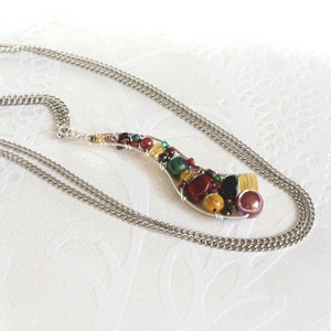 Lánc Ívvarázs - Hosszú - Ragyogó ősz, Ékszer, Nyaklánc, Hosszú nyaklánc, Ékszerkészítés, MESKA