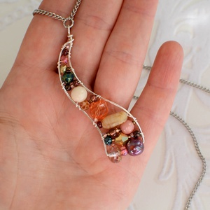 Lánc Ívvarázs - Hosszú - Ragyogó ősz - ékszer - nyaklánc - hosszú nyaklánc - Meska.hu Lánc Ívvarázs - Hosszú - Ragyogó ősz - ékszer - nyaklánc - hosszú nyaklánc - Meska.hu