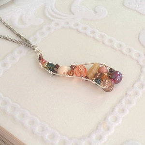 Lánc Ívvarázs - Hosszú - Ragyogó ősz - ékszer - nyaklánc - hosszú nyaklánc - Meska.hu Lánc Ívvarázs - Hosszú - Ragyogó ősz - ékszer - nyaklánc - hosszú nyaklánc - Meska.hu