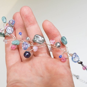 Lánc Pillefürt - Lágy nyár - Nikkelmentes - ékszer - nyaklánc - statement nyaklánc - Meska.hu Lánc Pillefürt - Lágy nyár - Nikkelmentes - ékszer - nyaklánc - statement nyaklánc - Meska.hu