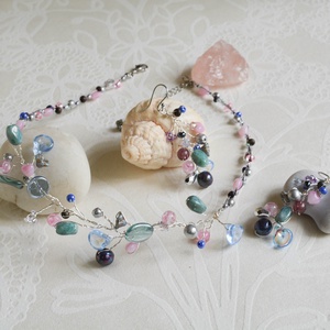 Lánc Pillefürt - Lágy nyár - Nikkelmentes - ékszer - nyaklánc - statement nyaklánc - Meska.hu Lánc Pillefürt - Lágy nyár - Nikkelmentes - ékszer - nyaklánc - statement nyaklánc - Meska.hu