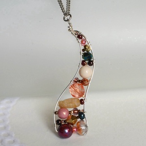 Lánc Ívvarázs - Hosszú - Ragyogó ősz, Ékszer, Nyaklánc, Hosszú nyaklánc, Ékszerkészítés, MESKA