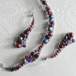 Lánc Ívvarázs - Kerek - Őszi bogyók, Ékszer, Nyaklánc, Statement nyaklánc, Ékszerkészítés, MESKA