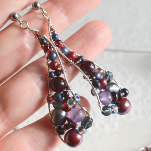 Fülbevaló Ívvarázs - Őszi bogyók, Ékszer, Fülbevaló, Lógó fülbevaló, Ékszerkészítés, MESKA