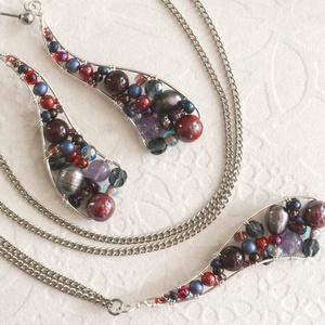 Lánc Ívvarázs - Hosszú - Őszi bogyók, Ékszer, Nyaklánc, Hosszú nyaklánc, Ékszerkészítés, MESKA