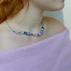 Lánc Ívvarázs - Kerek, Ékszer, Nyaklánc, Statement nyaklánc, Ékszerkészítés, MESKA