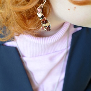 Fülbevaló Ívvarázs - Lágy ősz - ékszer - fülbevaló - lógó fülbevaló - Meska.hu