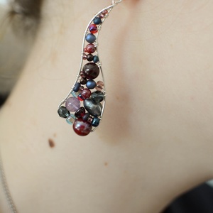 Lánc Ívvarázs - Hosszú - Őszi bogyók - ékszer - nyaklánc - hosszú nyaklánc - Meska.hu