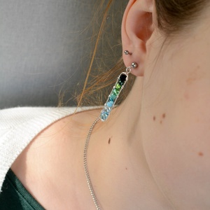 Fülbevaló Minikincsek - Line Balaton - ékszer - fülbevaló - lógó fülbevaló - Meska.hu