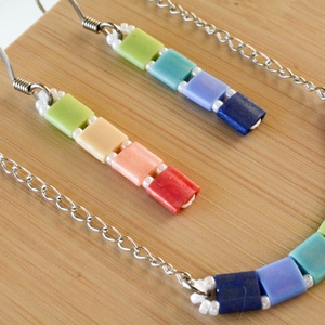 PiciPixel nyaklánc  Szivárvány - ékszer - nyaklánc - medál nélküli nyaklánc - Meska.hu