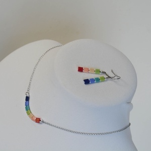 PiciPixel nyaklánc  Szivárvány - ékszer - nyaklánc - medál nélküli nyaklánc - Meska.hu
