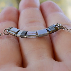 PiciPixel nyaklánc � Szürke tónusok, Ékszer, Nyaklánc, Medál nélküli nyaklánc, Ékszerkészítés, MESKA