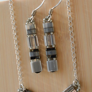 PiciPixel nyaklánc � Szürke tónusok - ékszer - nyaklánc - medál nélküli nyaklánc - Meska.hu