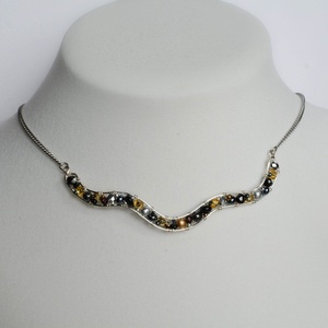 Lánc Minikincsek - Wave Mixed Metal, Ékszer, Nyaklánc, Statement nyaklánc, Ékszerkészítés, MESKA