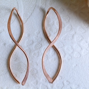 Bronz fülbevaló - végtelen szeretet - ékszer - fülbevaló - fülékszer - Meska.hu