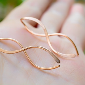 Bronz fülbevaló - végtelen szeretet - ékszer - fülbevaló - fülékszer - Meska.hu