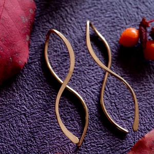 Bronz fülbevaló - végtelen szeretet - ékszer - fülbevaló - fülékszer - Meska.hu