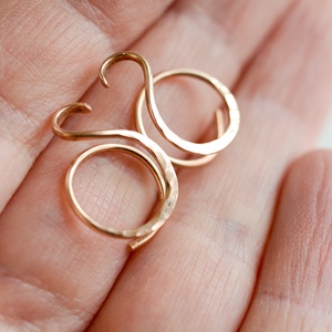 Bronz klipsz - S, nagyon kényelmes - ékszer - fülbevaló - klipsz - Meska.hu