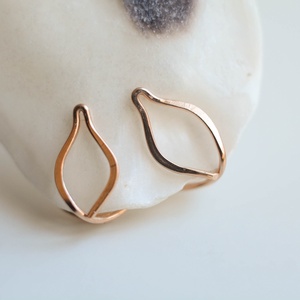 Bronz levél klipsz - nagyon kényelmes - Meska.hu