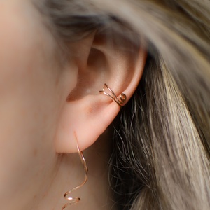 Valódi Bronz spirál fülgyűrű - Meska.hu