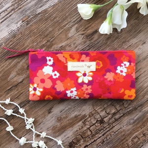 Rózsaszín tolltartó neszesszer szemüvegtartó virágmintás neszeszer karácsony ajándék, Táska & Tok, Neszesszer, Varrás, MESKA