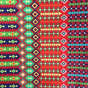 Színes mexikói mintás vászon szatyor bevásárló táska shopper - táska & tok - bevásárlás & shopper táska - shopper, textiltáska, szatyor - Meska.hu