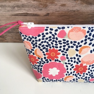 Virágos vászon neszesszer pipere táska - táska & tok - neszesszer - Meska.hu