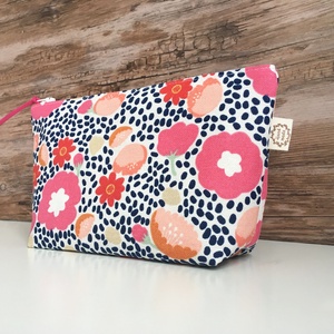 Virágos vászon neszesszer pipere táska - táska & tok - neszesszer - Meska.hu