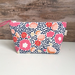 Virágos vászon neszesszer pipere táska - táska & tok - neszesszer - Meska.hu