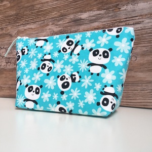 Panda mintás neszesszer kék pipere táska, Táska & Tok, Neszesszer, Varrás, MESKA