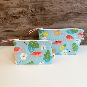 NESZESSZER SZETT flamingós neszesszer pipere táska szett - táska & tok - neszesszer - Meska.hu