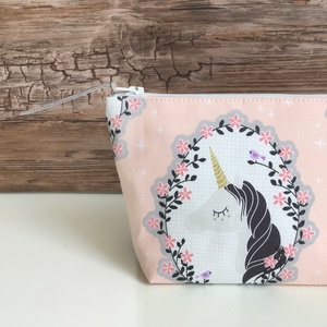 Unikornis mintás neszesszer rózsaszín pipere táska gyereknap gyermeknap ajándék karácsony ajándék - táska & tok - neszesszer - Meska.hu