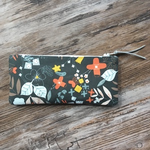 Virágos neszesszer szürke tolltartó szemüvegtok karácsony ajándék - táska & tok - neszesszer - Meska.hu