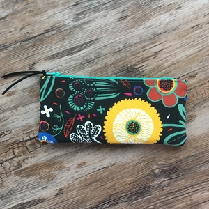 Virágos neszeszer tolltartó szemüvegtartó irattartó tok erszény - táska & tok - neszesszer - Meska.hu