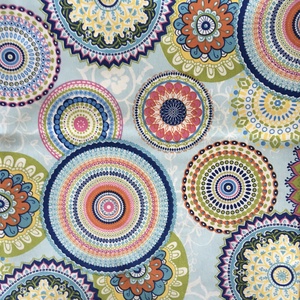 Kék mandala mintás vászon szatyor bevásárló táska shopper - táska & tok - bevásárlás & shopper táska - shopper, textiltáska, szatyor - Meska.hu