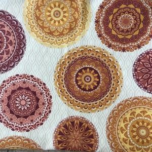 Terrakotta mandala mintás vászon szatyor bevásárló táska shopper - táska & tok - bevásárlás & shopper táska - shopper, textiltáska, szatyor - Meska.hu