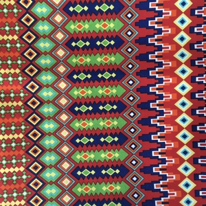 Piros sárga azték mintás vászon szatyor bevásárló táska shopper karácsony ajándék - táska & tok - bevásárlás & shopper táska - shopper, textiltáska, szatyor - Meska.hu