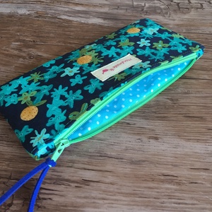 Türkiz csillagvirág neszesszer tolltartó szemüvegtartó tok pedagógusnap karácsony ajándék - táska & tok - neszesszer - Meska.hu