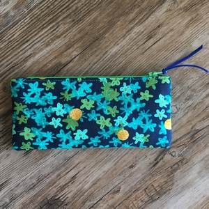 Türkiz csillagvirág neszesszer tolltartó szemüvegtartó tok pedagógusnap karácsony ajándék - táska & tok - neszesszer - Meska.hu