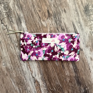 Lila-rózsaszín virágos tolltartó szemüvegtok neszesszer karácsony ajándék - Meska.hu