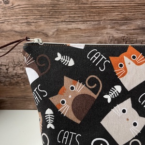 Cicás NAGY vászon neszesszer karácsony gyereknap ajándék - táska & tok - neszesszer - Meska.hu